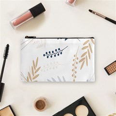 Flower-white Cosmetic Bag (small) by nateshop