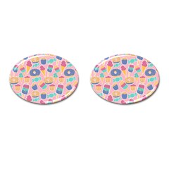 Ice-cream Cufflinks (oval) by nateshop