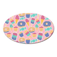 Ice-cream Oval Magnet by nateshop