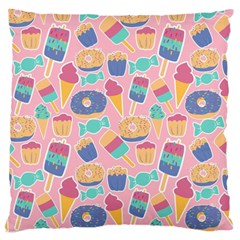 Ice-cream Standard Flano Cushion Case (two Sides) by nateshop