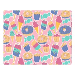 Ice-cream Double Sided Flano Blanket (large)  by nateshop