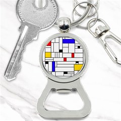 Illustration Geometric Abstract Plates Mosaic Bottle Opener Key Chain by Wegoenart