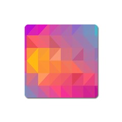 Illustration Geometric Pattern Design Graphic Square Magnet by Wegoenart