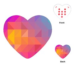 Illustration Geometric Pattern Design Graphic Playing Cards Single Design (heart)