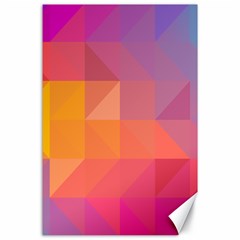 Illustration Geometric Pattern Design Graphic Canvas 24  X 36  by Wegoenart