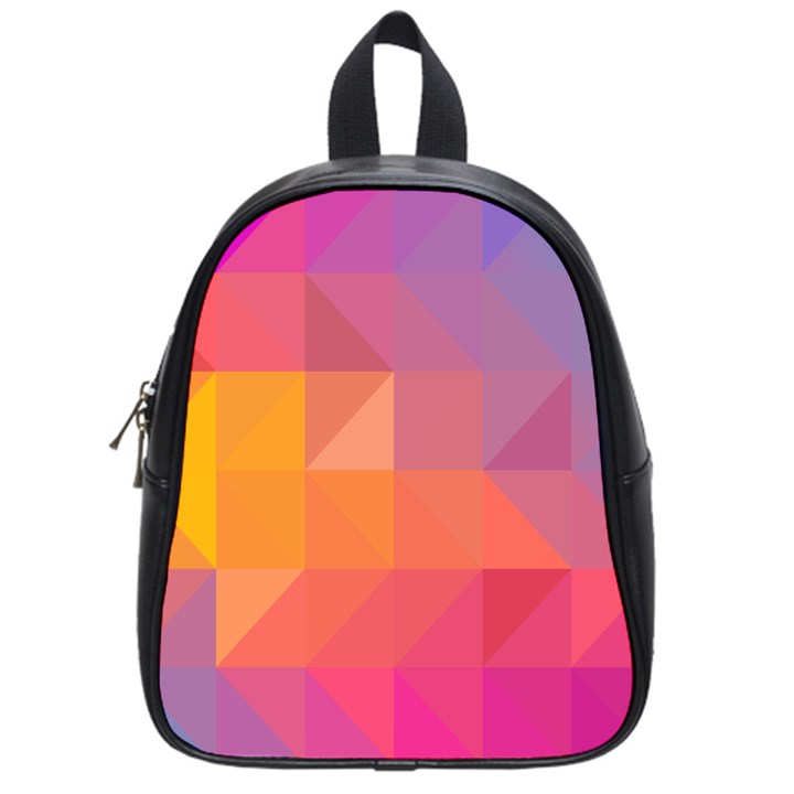 Illustration Geometric Pattern Design Graphic School Bag (Small)