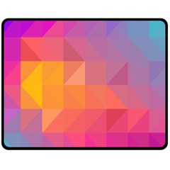 Illustration Geometric Pattern Design Graphic Fleece Blanket (medium)  by Wegoenart