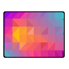 Illustration Geometric Pattern Design Graphic Double Sided Fleece Blanket (small)  by Wegoenart