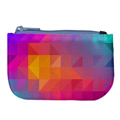 Illustration Geometric Pattern Design Graphic Large Coin Purse