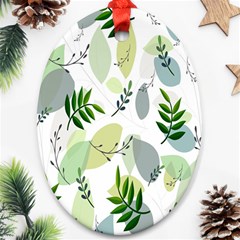 Leaves Ornament (oval)