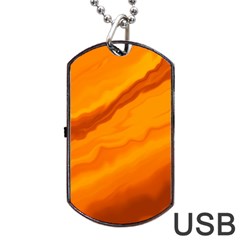 Abstract Painting Background Art Dog Tag Usb Flash (two Sides) by Wegoenart