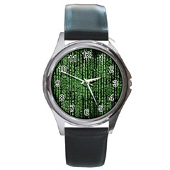 Matrix Round Metal Watch by nateshop