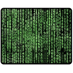 Matrix Double Sided Fleece Blanket (medium)  by nateshop