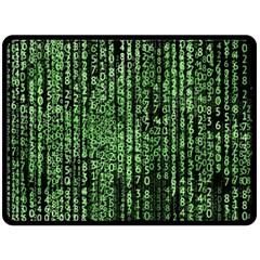 Matrix Double Sided Fleece Blanket (large)  by nateshop