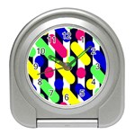 Illustration Geometric Form Circle Line Pattern Travel Alarm Clock Front