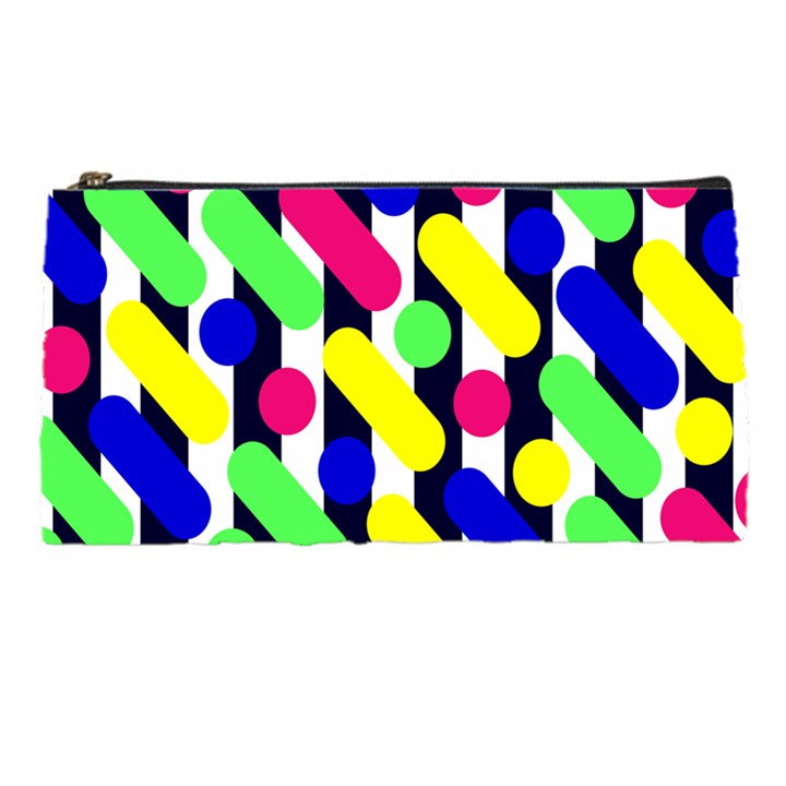 Illustration Geometric Form Circle Line Pattern Pencil Case