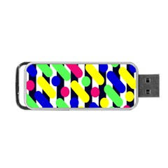 Illustration Geometric Form Circle Line Pattern Portable Usb Flash (one Side) by Wegoenart