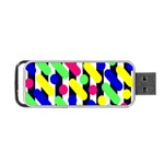 Illustration Geometric Form Circle Line Pattern Portable USB Flash (Two Sides) Front