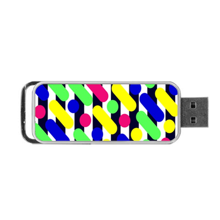 Illustration Geometric Form Circle Line Pattern Portable USB Flash (Two Sides)