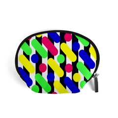 Illustration Geometric Form Circle Line Pattern Accessory Pouch (small) by Wegoenart