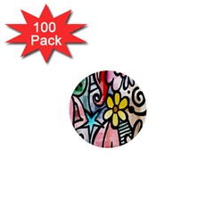 Modern-art 1  Mini Buttons (100 Pack)  by nateshop