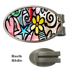 Modern-art Money Clips (oval)  by nateshop