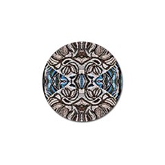 Embroidered Symmetry Golf Ball Marker (4 Pack) by kaleidomarblingart