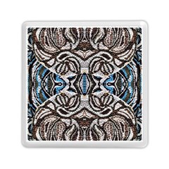 Embroidered Symmetry Memory Card Reader (square) by kaleidomarblingart