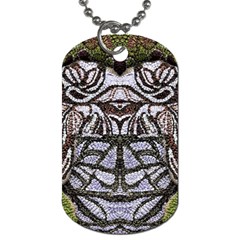 Liberty Inspired Embroidery Iv Dog Tag (two Sides) by kaleidomarblingart