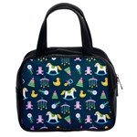 Cute Babies Toys Seamless Pattern Classic Handbag (Two Sides) Front