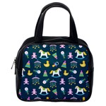 Cute Babies Toys Seamless Pattern Classic Handbag (Two Sides) Back