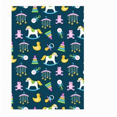 Cute Babies Toys Seamless Pattern Large Garden Flag (two Sides) by Vaneshart