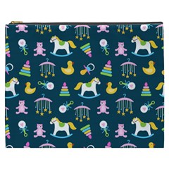 Cute Babies Toys Seamless Pattern Cosmetic Bag (xxxl) by Vaneshart