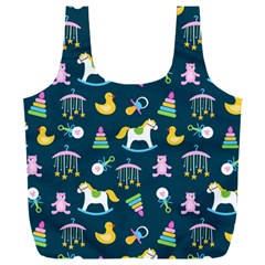 Cute Babies Toys Seamless Pattern Full Print Recycle Bag (xxxl) by Vaneshart