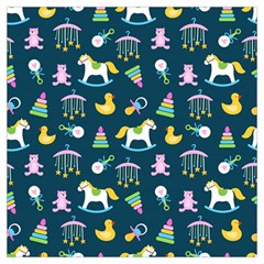 Cute Babies Toys Seamless Pattern Lightweight Scarf  by Vaneshart