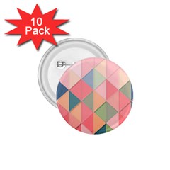 Illustration Pink Background Geometric Triangle 1 75  Buttons (10 Pack) by Wegoenart