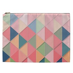 Illustration Pink Background Geometric Triangle Cosmetic Bag (xxl) by Wegoenart