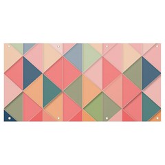 Illustration Pink Background Geometric Triangle Banner And Sign 8  X 4 