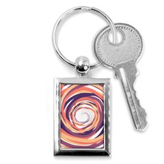 Illustration Colorful Yellow Purple Orange Key Chain (rectangle) by Wegoenart