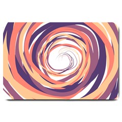 Illustration Colorful Yellow Purple Orange Large Doormat  by Wegoenart