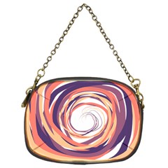 Illustration Colorful Yellow Purple Orange Chain Purse (two Sides) by Wegoenart