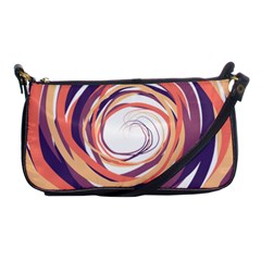 Illustration Colorful Yellow Purple Orange Shoulder Clutch Bag by Wegoenart