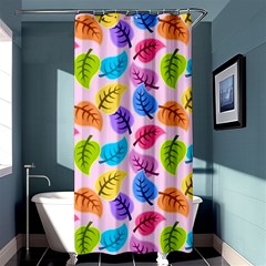 Pattern Illustration Background Abstract Leaves To Dye Shower Curtain 36  X 72  (stall)  by Wegoenart