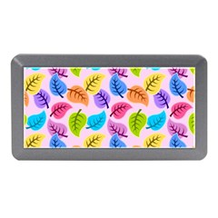 Pattern Illustration Background Abstract Leaves To Dye Memory Card Reader (mini) by Wegoenart