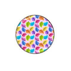 Pattern Illustration Background Abstract Leaves To Dye Hat Clip Ball Marker (4 Pack) by Wegoenart