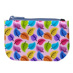 Pattern Illustration Background Abstract Leaves To Dye Large Coin Purse