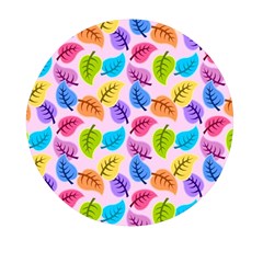 Pattern Illustration Background Abstract Leaves To Dye Mini Round Pill Box (pack Of 3) by Wegoenart