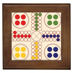 Ludo Game Framed Tile by Wegoenart