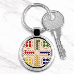 Ludo Game Key Chain (round) by Wegoenart