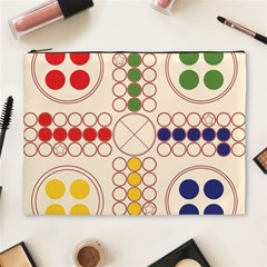 Ludo Game Cosmetic Bag (xl) by Wegoenart